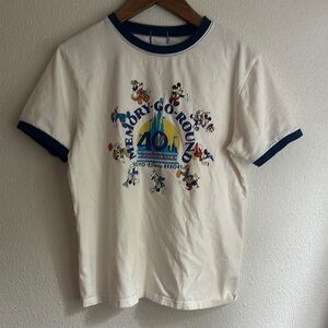 Disney Tokio White and Blue 40th Anniversary T-Shirt